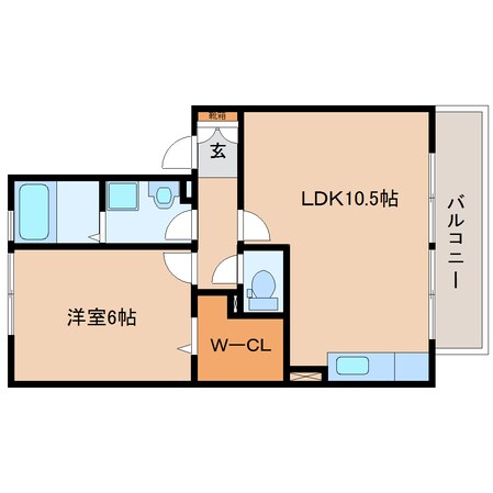 静岡駅 バス16分  西脇下車：停歩5分 1階の物件間取画像